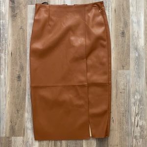Forever 21 Leather Like Pencil Skirt